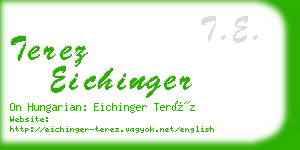 terez eichinger business card